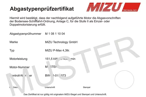 P-Max Lake Constance approval for 3.0 liter, 4 cylinders - Image 2